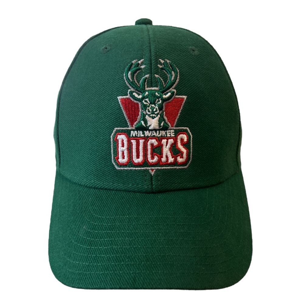 Milwaukee Bucks Adidas hat / cap NBA, Green, hook and loop back, OS
